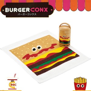 【BURGER CONX】バーガーコンクス ハンバーガー ケース付おしぼり【行楽や普段使いに】