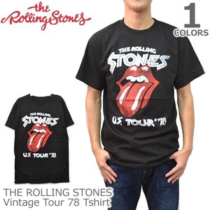 ザ・ローリングストーンズ【THE ROLLING STONES】Vintage Tour 78 BLACK Tシャツ ロックT バンドT 正規品