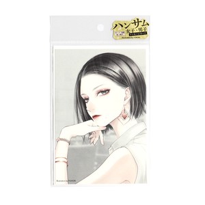 Washi Tape Handsome Girl Model Message Card