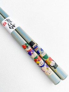 筷子 幸运 七福神 绿色 日本制造