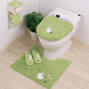 Pompompurin sanrio toilet lid cover & mat set sanitary goods Limited Japan 398 