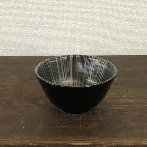 千段十草3.8多用碗　黒 　美濃焼　日本製