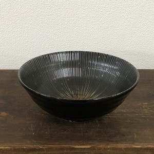 千段十草麺鉢　黒　美濃焼　日本製