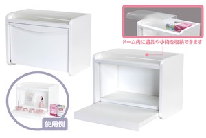 【仏壇】手元供養BOX　クリアドーム　ホワイト　H22cm