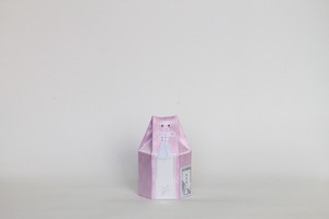 【ペット骨壷・分骨壺】六角袋（サクラ柄）　ピンク　2．5寸