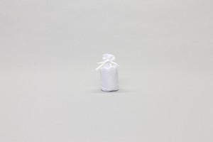 【ペット骨壷・分骨壺】骨壺袋（花びら柄）　ホワイト　2寸