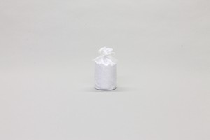 【ペット骨壷・分骨壺】骨壺袋（花びら柄）　ホワイト　2．5寸