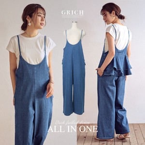 20 All-in-one Pants Overall Connection Overall Denim Frill Bag Frill Original