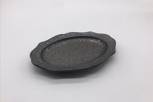 【シンプル】 cadre17楕円小皿(光彩)［美濃焼/日本製/食器/お皿］「2022新作」