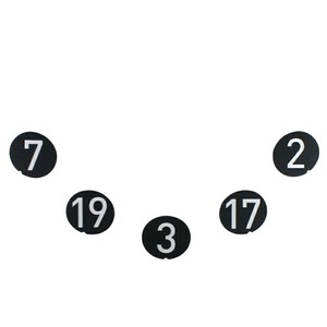 【ダーツライブ3】 点数シール 下側 5枚セット (7・19・3・17・2)