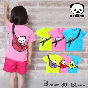 Kids' Short Sleeve T-shirt Waist Panda