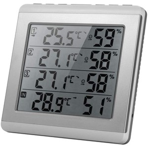 温度湿度計 LCD デジタルワイヤレス 屋内/屋外温度計湿度計