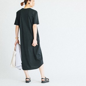 T 恤/上衣 女士 圆形 洋装/连衣裙 日本制造