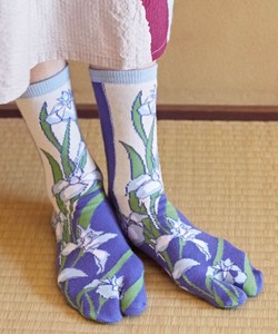 【日本製】【カヤ】足袋型くつ下23〜25cm あやめ ○3D展 足袋靴下