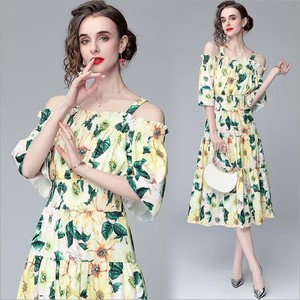 Casual Dress Summer One-piece Dress Ladies' M NEW