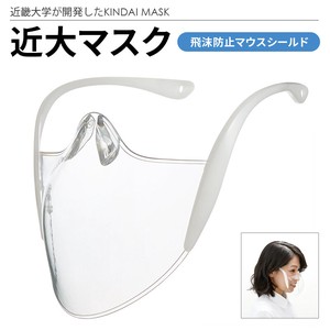 Made in Japan Mask Droplets Prevention Mouse Sticker Round Return Topic University Clear