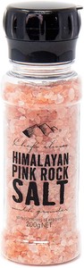 シェフズチョイスヒマラヤピンク岩塩200gミル付ボトル