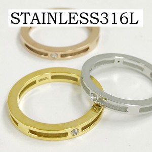 【ステンレス316L】サージカルリング | ステンレスリング | 指輪 | ring SGR-18126