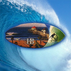 【'50s】【サイン】ミニ・サーフボード Surfer Postcard CYA-MSB-903