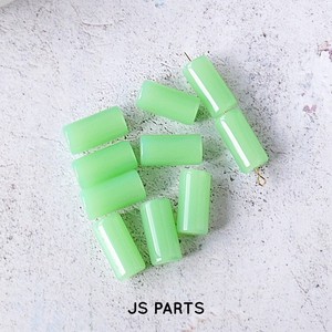 Accessory Beads 12 Glass Beads Semitransparent Jade Color 20 10mm 9 1 2