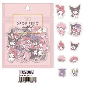 DROP PEKO Sticker Pastel Sanrio