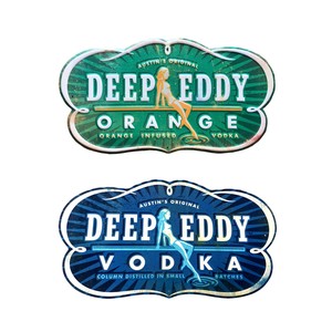 サインプレート 『ディープエディウォッカ Deep Eddy Vodka』 エンボス　アメリカン雑貨