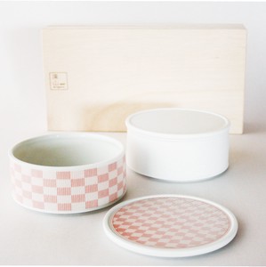 Mino Ware Plates Checkered Pattern Gift Sets Mino Ware Made in Japan