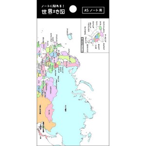 日本製 made in japan 地図シール・世界地図 TM01147
