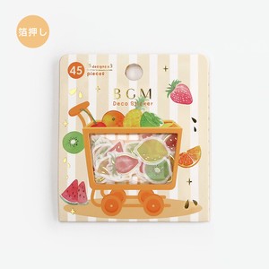 BGM Stickers Flake Sticker Foil Stamping Fruits
