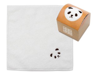 Imabari Cake Towel Panda Handkerchief Organic Cotton