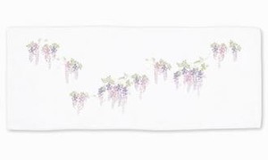 ガーゼ手拭い　藤の花　ムラサキ　【日本製ふろしき　ハンカチ　エコ　おしゃれ】
