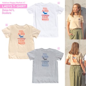 【2021新作】ハレイワサーフドッグプリントTシャツ LADY'S