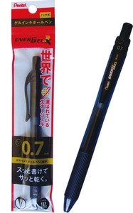 日本製 made in japan ぺんてる エナージェルエックス0.7黒速乾ゲルインキ 33-238
