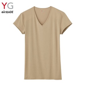YG/air MADE ALL SEASON 汗取り付VネックTシャツ（短袖）