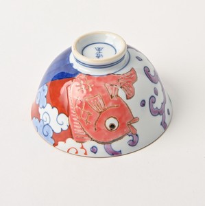 有田焼　めでたや　お茶碗　小　手描き　オリジナル　日本製
