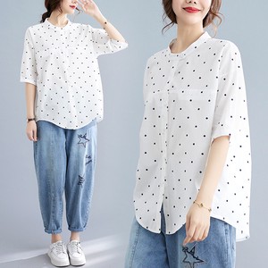 Button Shirt/Blouse Cotton Ladies' NEW