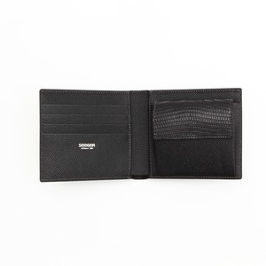 【SEEGER】2つ折財布【日本製】Aphrodite　Billfold with coin case 　Black