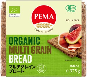 ペーマ・有機ライ麦パン マルチグレインブロート　375g【オーガニック】