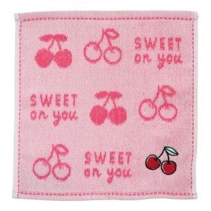 Hand Towel Cherry Jacquard Handkerchief Towel