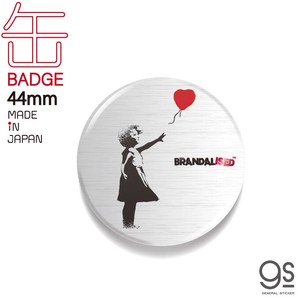 Balloon Girl 44mm缶バッジ ブランダライズド アート アクセサリー メタリック 人気 BNK045