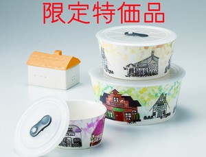 Noir Microwave Oven Pack 3P Futamono Limit Pottery Porcelain Plates Gift
