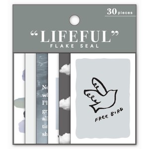 Stickers Lifefull Flake Sticker Monotone Life