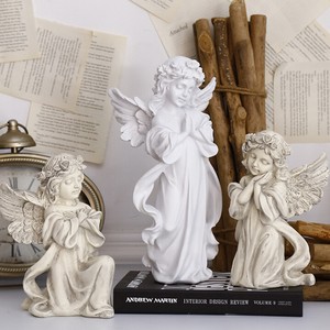 天使の置物の彫刻0506STL265
