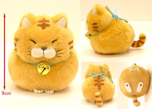Stuffed Animal of Cat Higemanjyu Torakichi Size LMC Ball Chain Attached Mascot