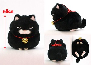 Soft Toys Higemanjyu Size LMC Black Bean Ball Chain Attached Mascot