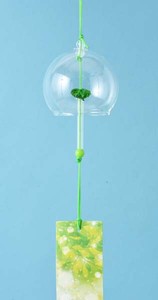 Japanese summer features Ornament Interior Handmade Glass Wind Chime Leaf