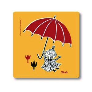 【ムーミン・北欧】コースター　 Moomin Little My Umbrella Yellow