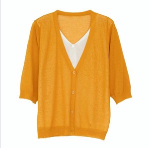 Button Shirt/Blouse Knitted Tops Summer Ladies' NEW