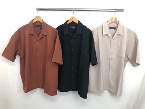 【2021春夏新作】ポリエステルトロピカルオーバーサイズシャツ