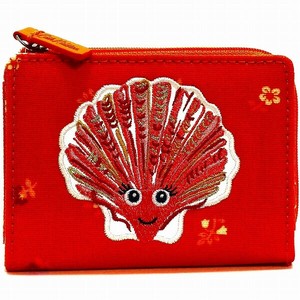 Cath Kidston キャスキッドソン 二つ折り財布<br> SLIM POCKET PURSE  SEASIDE SHELLS